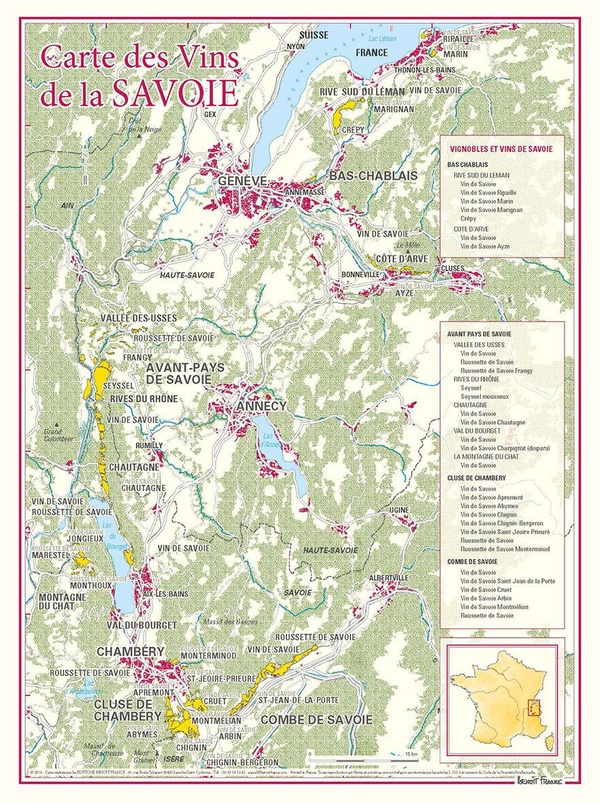 CARTE DES VINS DE LA SAVOIE