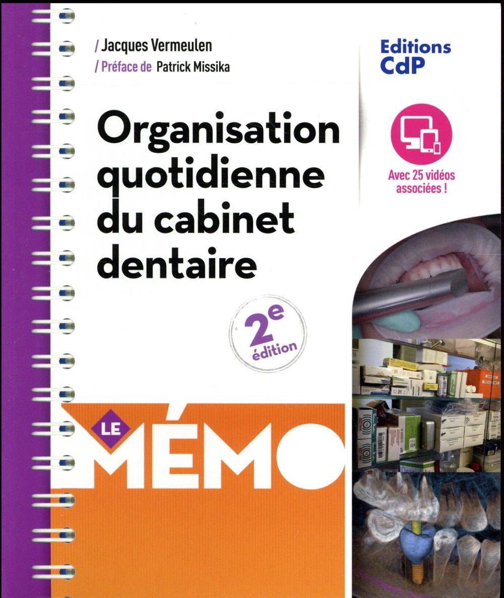 MEMO ORGANISATION QUOTIDIENNE DU CABINET DENTAIRE