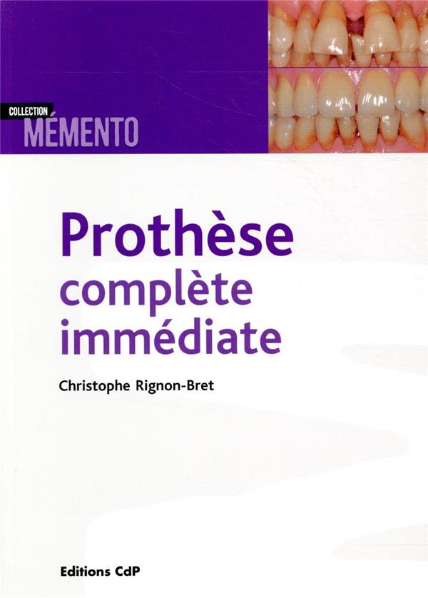 PROTHESE COMPLETE IMMEDIATE