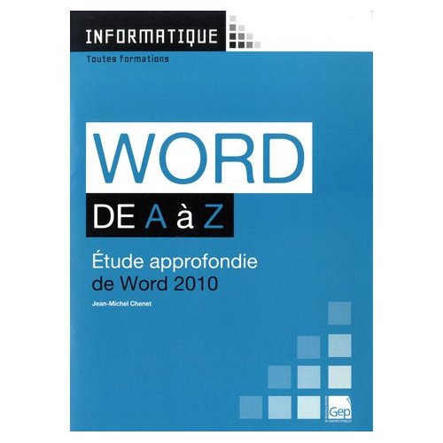 WORD 2010 DE A A Z (POCHETTE + LIVRET)