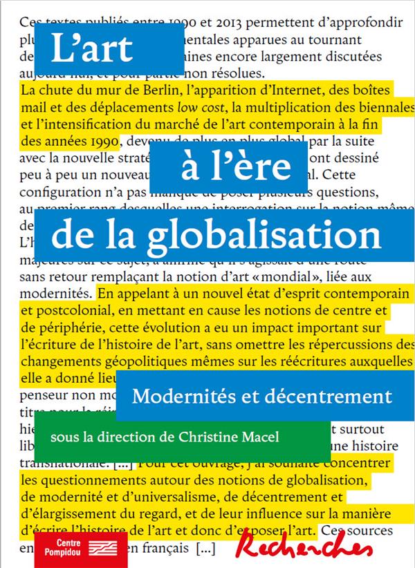 COLLECTION RECHERCHES N 1 - ART, GLOBALISATION, DECENTREMENT