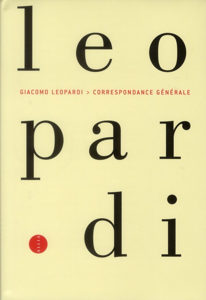 CORRESPONDANCE GENERALE
