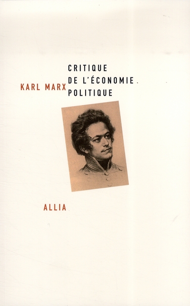 CRITIQUE DE L'ECONOMIE POLITIQUE