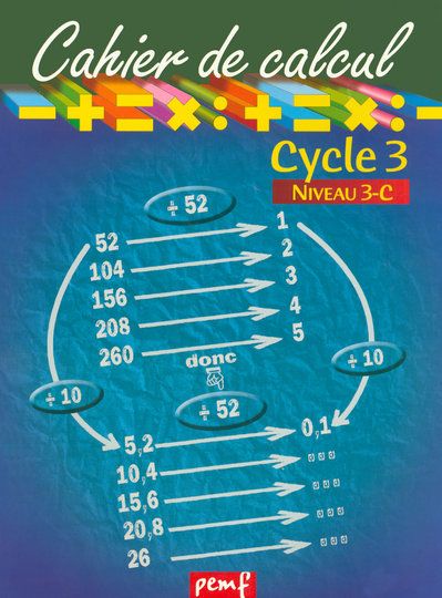 CAHIER DE CALCUL CYCLE 3 NIVEAU 3C