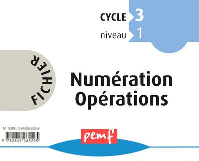 FICHIER NUMERATION OPERATIONS CE2 NIVEAU 1 FICHIER 5