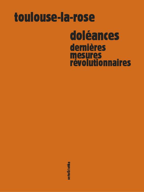 DOLEANCES - DERNIERES MESURES REVOLUTIONNAIRES