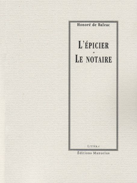 L'EPICIER  - LE NOTAIRE
