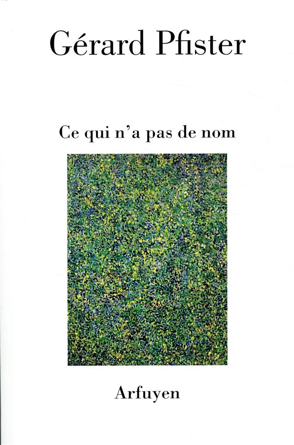 CE QUI N'A PAS DE NOM