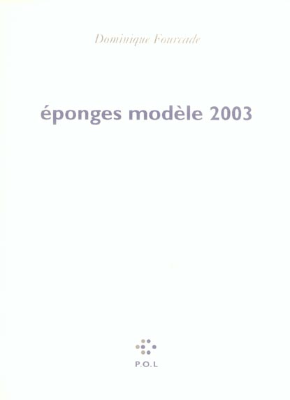 EPONGES MODELE 2003