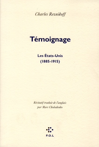 TEMOIGNAGE - LES ETATS-UNIS (1885-1915)