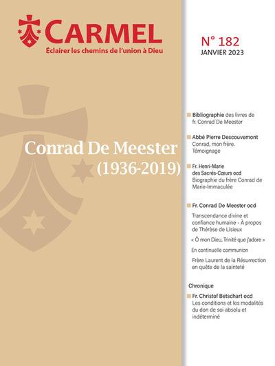 CONRAD DE MEESTER (1936-2019) - CARMEL 182