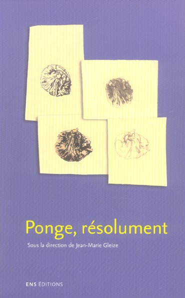 PONGE, RESOLUMENT