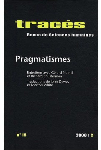 TRACES, N 15/2008. PRAGMATISMES