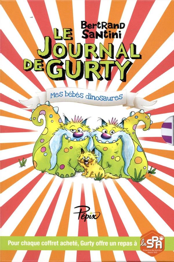 COFFRET 2V LE JOURNAL DE GURTY TETE DE FESSES / DINOSAURES