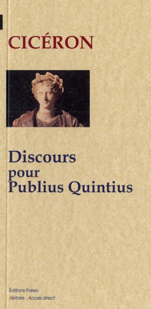 DISCOURS POUR PUBLIUS QUINTIUS