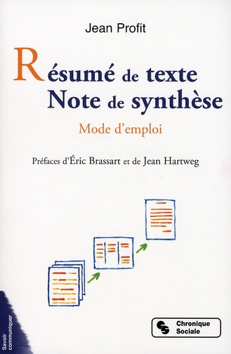 RESUME DE TEXTE NOTE DE SYNTHESE
