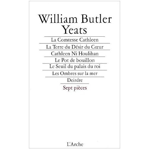 THEATRE COMPLET TOME 1 YEATS