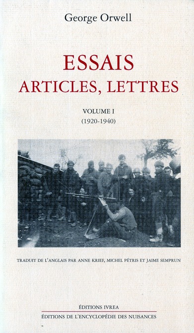 ESSAIS, ARTICLES, LETTRES T. 1 - (1920-1940)