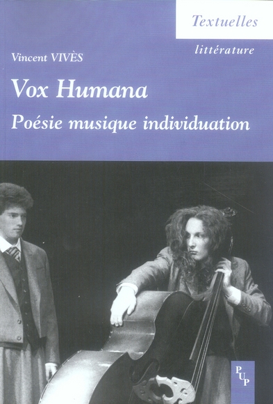 VOX HUMANA POESIE MUSIQUE INDIVIDUATION