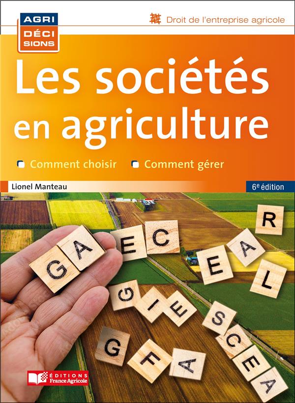 LES SOCIETES EN AGRICULTURE