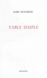 TABLE SIMPLE