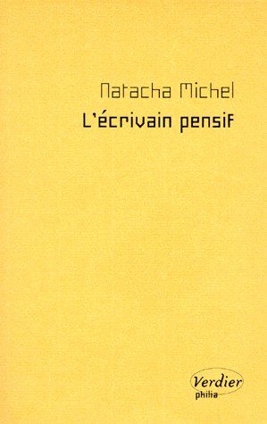 L'ECRIVAIN PENSIF
