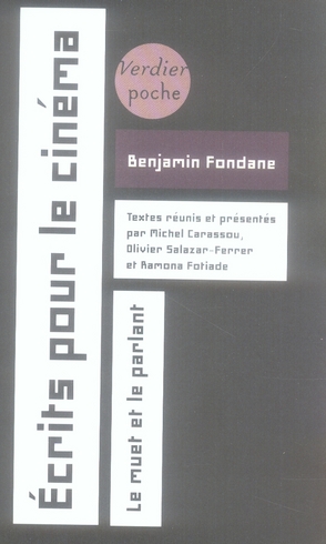 ECRITS POUR LE CINEMA