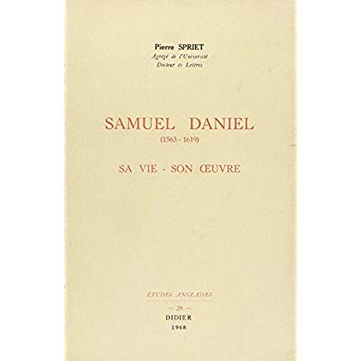 SAMUEL DANIEL (1563-1619) - SA VIE - SON OEUVRE