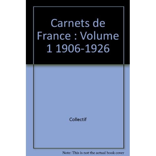 SPECIALISE CARNETS VOL.1 1906 A 1926