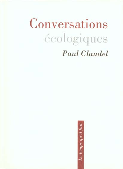 CONVERSATIONS ECOLOGIQUES