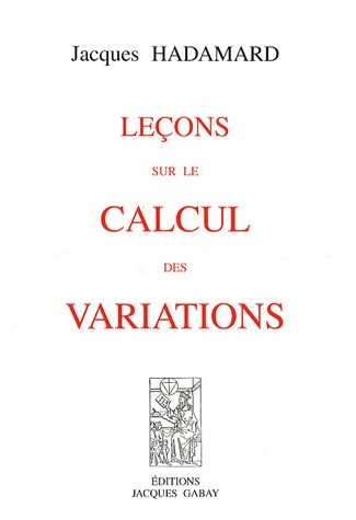 LECONS SUR LE CALCUL DES VARIATIONS