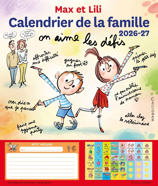 CALENDRIER DE LA FAMILLE MAX ET LILI 2026-2027