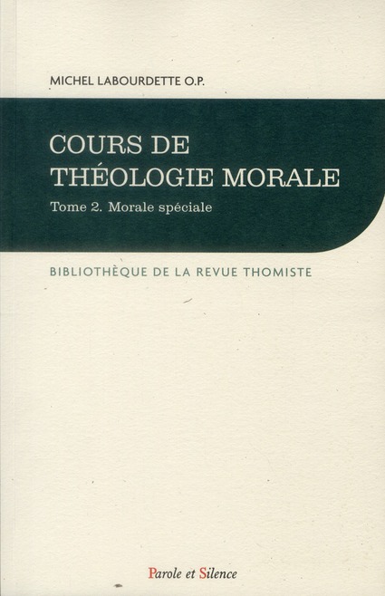 COURS DE THEOLOGIE MORALE TOME II