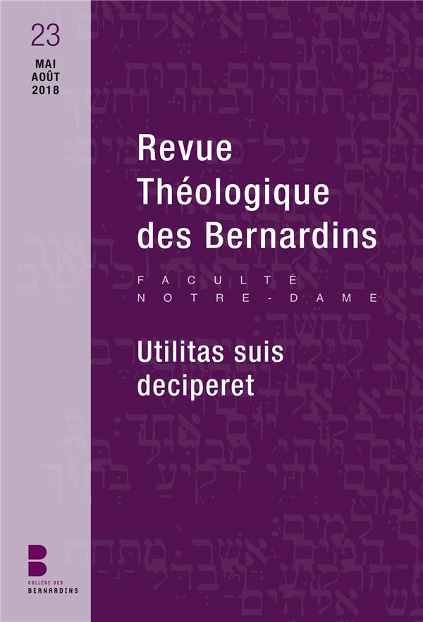 REVUE THEOLOGIQUE DES BERNARDINS N 23