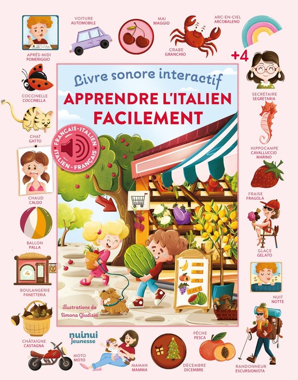 APPRENDRE L'ITALIEN FACILEMENT - LIVRE SONORE INTERACTIF
