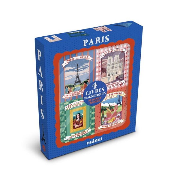 PARIS - LIVRES MAGNETIQUES - 1 COFFRET, 4 MAGNETS