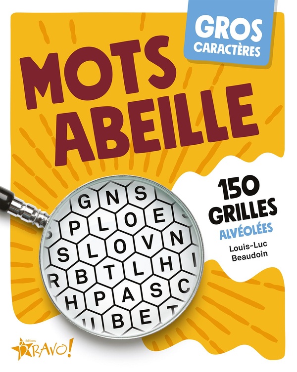 GROS CARACTERES - MOTS ABEILLE - 150 GRILLES ALVEOLEES