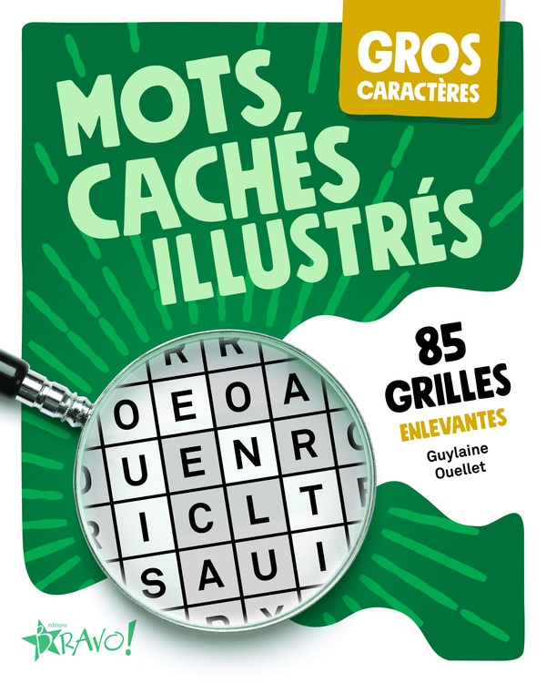 GROS CARACTERES - MOTS CACHES ILLUSTRES - 85 GRILLES ENLEVANTES
