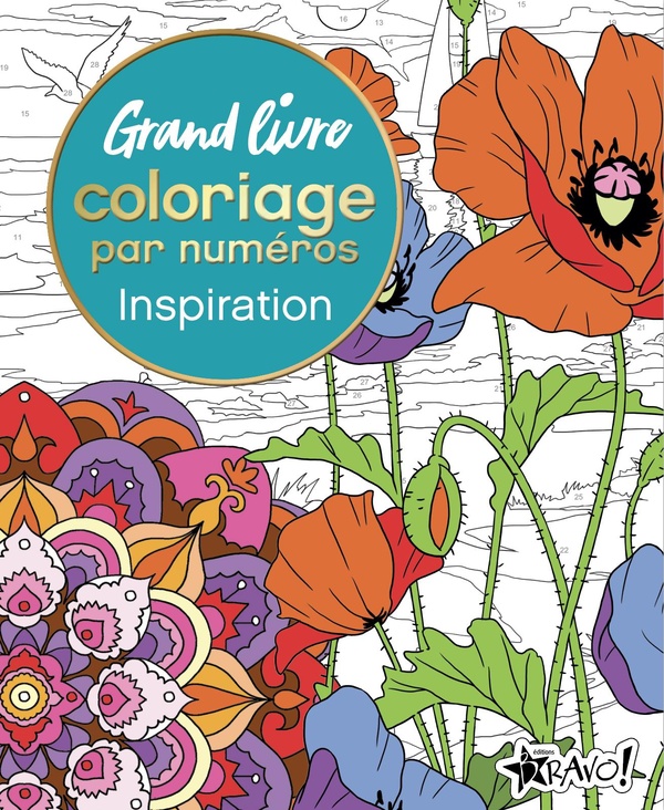 GRAND LIVRE COLORIAGE PAR NUMEROS - INSPIRATION