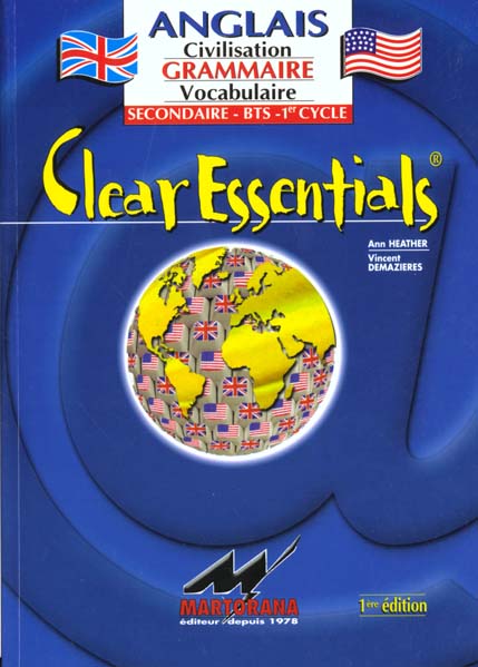 CLEAR ESSENTIALS CIVILISATION GRAMMAIRE VOCABULAIRE ANGLAIS