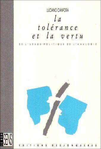 LA TOLERANCE ET LA VERTU