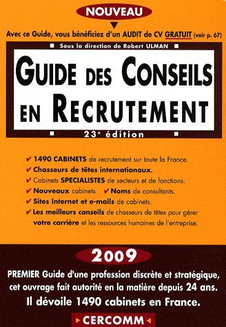 GUIDE DES CONSEILS EN RECRUTEMENT