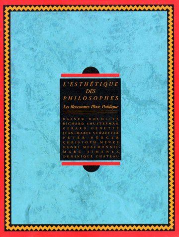 L'ESTHETIQUE DES PHILOSOPHES (FR)