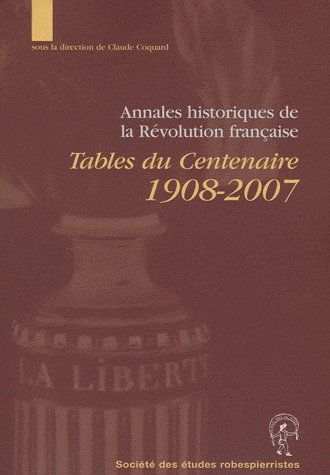 ANNALES HISTORIQUES DE LA REVOLUTION FRANCAISE(+ CD ROM GRATUIT)