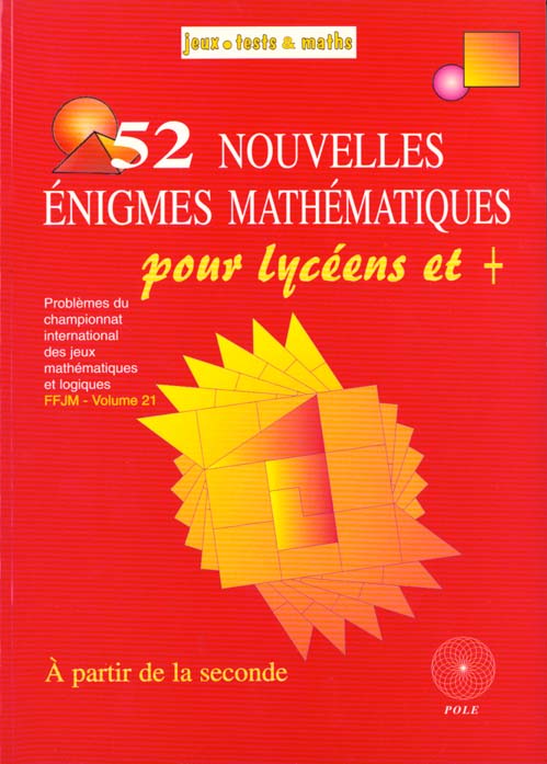 52 NOUVELLE ENIGMES LYCEE