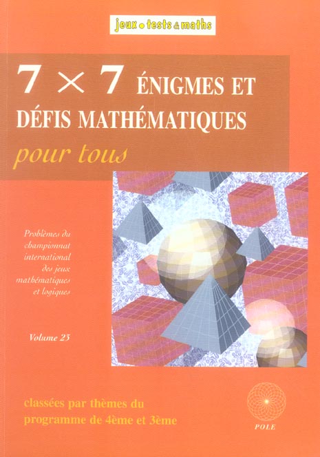 7X7 ENIGMES 4EME/3EME