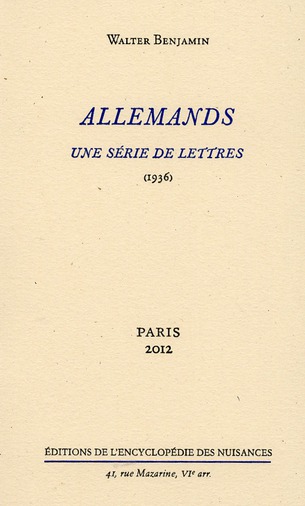 ALLEMANDS - UNE SERIE DE LETTRES