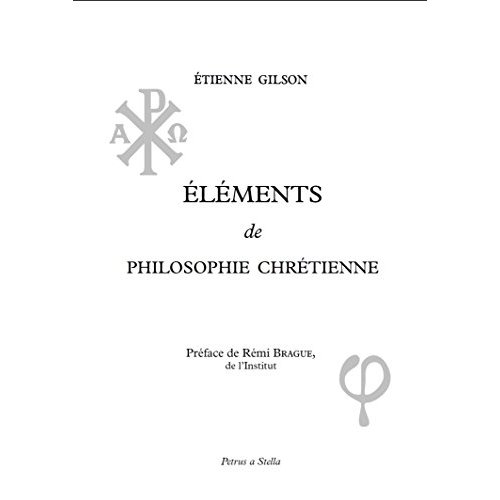 ELEMENTS DE PHILOSOPHIE CHRETIENNE