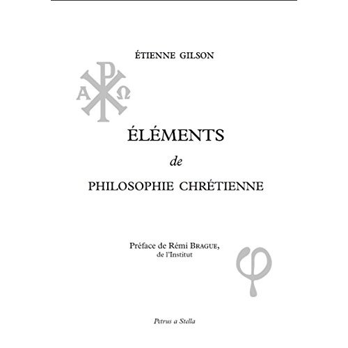 ELEMENTS DE PHILOSOPHIE CHRETIENNE