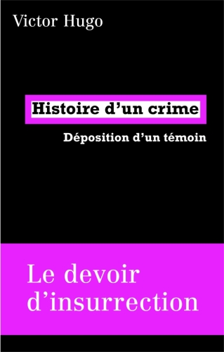 HISTOIRE D'UN CRIME - DEPOSITION D'UN TEMOIN